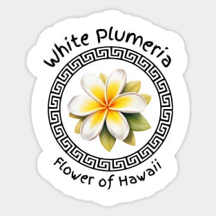 Plumeria Sticker